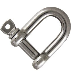 Schäkel D=4 kurz ähnl. DIN 82101 Edelstahl A4