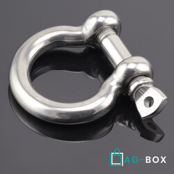 Schäkel D=10 geschweift ähnl. DIN 82101 Edelstahl A4