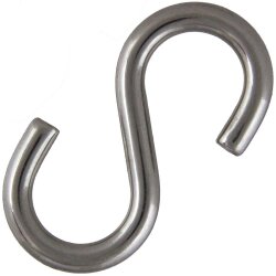 S-Haken D=8 Symmetrisch Edelstahl A4
