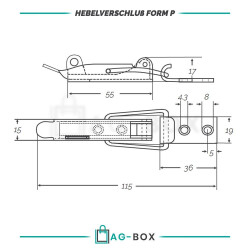 Hebelverschluss Typ P-Aisi 304