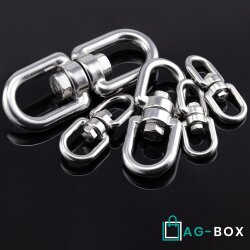 Wirbel D=8 Auge/Auge Edelstahl A4