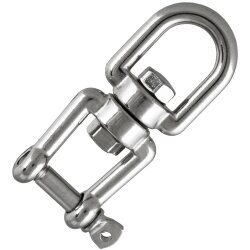 Wirbel D=5 Auge/Gabel Edelstahl A4