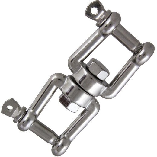 Wirbel D=6 Gabel/Gabel Edelstahl A4