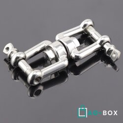 Wirbel D=8 Gabel/Gabel Edelstahl A4