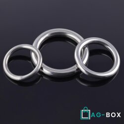 Ring 6x45 geschweißt, poliert, Edelstahl A4