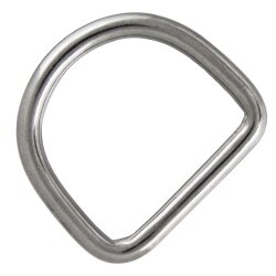 D-Ring 6x30 geschweißt, poliert, Edelstahl A4