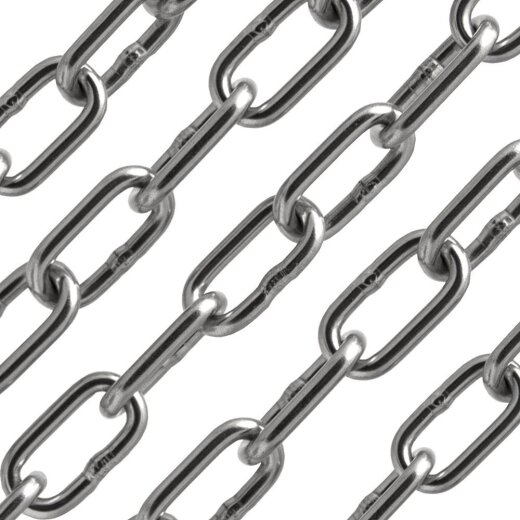 Kette 5 mm - kurzgliedrig DIN 766 Edelstahl A4