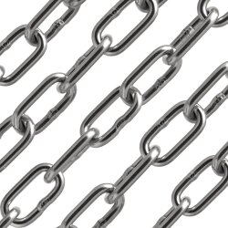 Kette 6 mm - kurzgliedrig DIN 766 Edelstahl A4