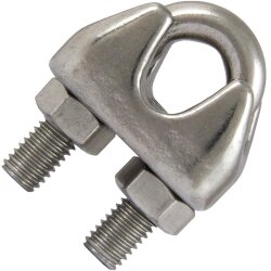 Drahtseilklemme für D=4 mm hohe Form ähnl. DIN...