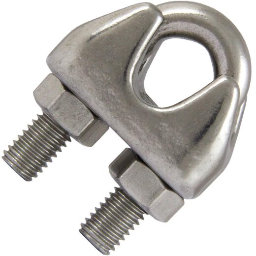 Drahtseilklemme für D=10 mm hohe Form ähnl. DIN 741 Edelstahl A4