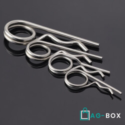 Federstecker 4,00x64 ähnl. DIN 11024 Edelstahl A2