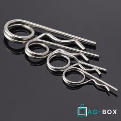 Federstecker 5,00x80 ähnl. DIN 11024 Edelstahl A2