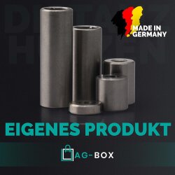 Distanzhülse 8x6x50 aus Edelstahl A2, Rohr geschweißt